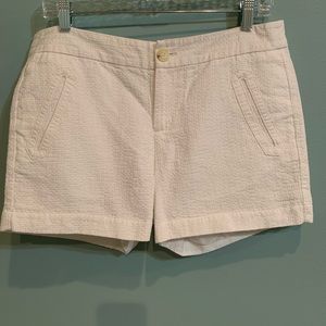 Banana Republic Shorts White Texture Lined 10 NWOT